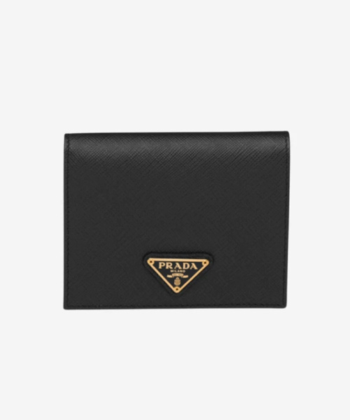 A-43438<br><b>PRADA</b><br>사피아노 레더 트라이앵글 반지갑</b><br>[매장가-80만원대]