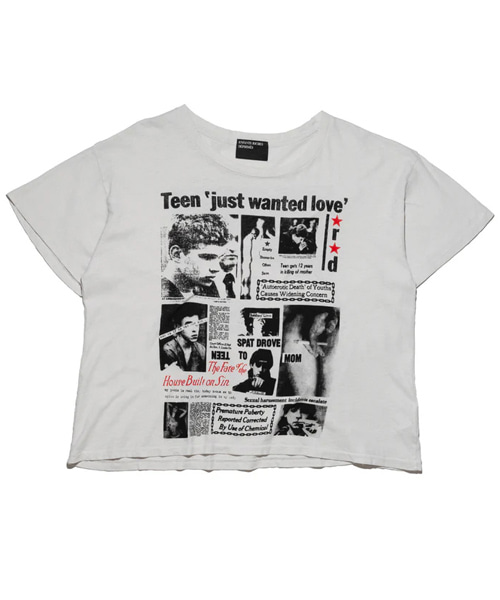 T-31272<br><b>ENFANTS RICHES DÉPRIMÉS</b><br>그래픽 프린트 코튼 티셔츠</b><br>[매장가-90만원대]