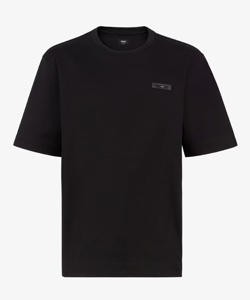 T-31208<br><b>FENDI</b><br>블랙 저지 코튼 티셔츠</b><br>[매장가-100만원대]