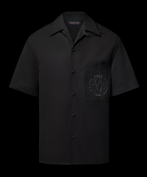 S-5557<br><b>LOUIS VUITTON</b><br>엠브로이더드 숏 슬리브 코튼 셔츠</b><br>[매장가-160만원대]