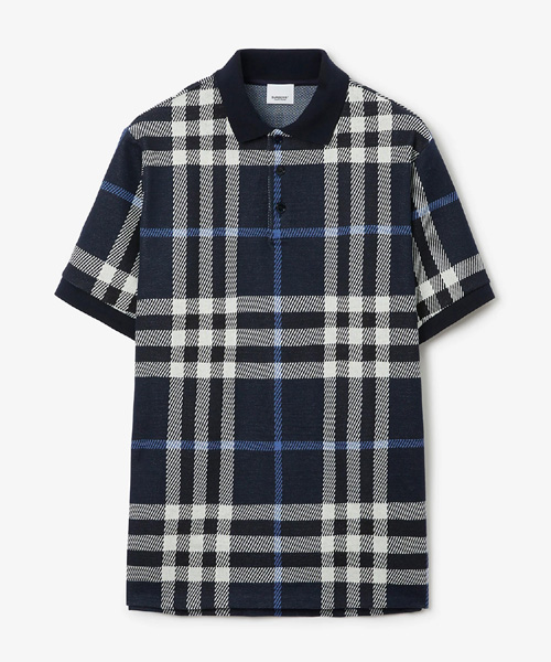 T-31133<br><b>BURBERRY</b><br>체크 코튼 폴로 셔츠</b><br>[매장가-90만원대]