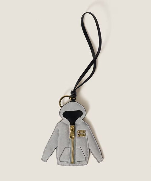 A-43549<br><b>MIU MIU</b><br>트릭 가죽 키링</b><br>[매장가-80만원대]