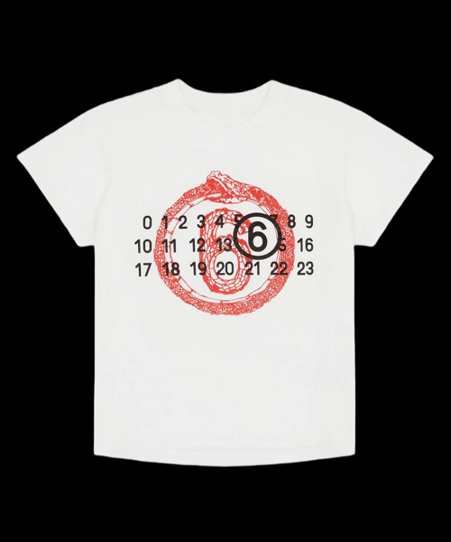 T-31406<br><b>MAISON MARGIELA</b><br>이어 오브 더 스네이크 코튼 티셔츠</b><br>[매장가-40만원대]