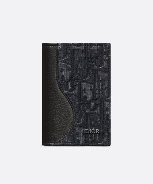 A-43499<br><b>DIOR</b><br>디올 새들 버티컬 바이폴드 카드 홀더</b><br>[매장가-60만원대]