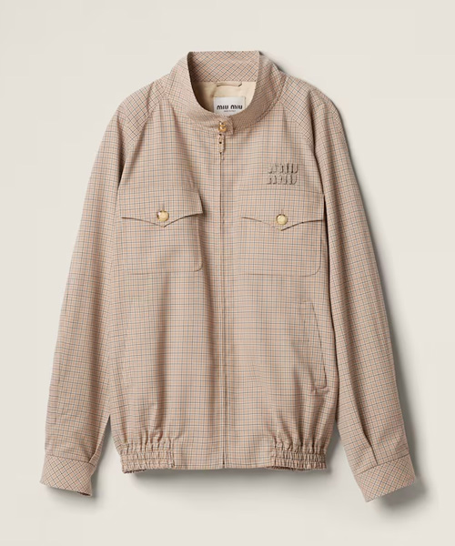 JK-24803<br><b>MIU MIU</b><br>체크 블루종 자켓</b><br>[매장가-420만원대]