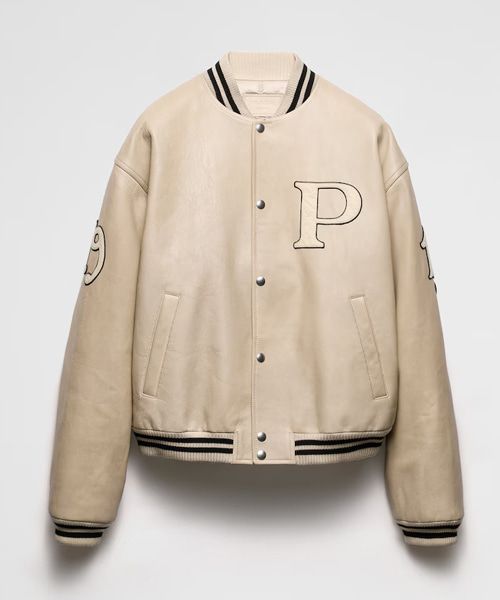 JK-24779<br><b>PRADA</b><br>패디드 가죽 봄버 자켓</b><br>[매장가-1300만원대]