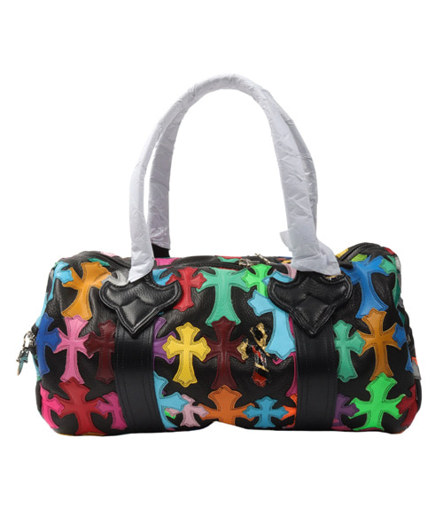 A-43567<br><b>CHROME HEARTS</b><br>멀티컬러 크로스 패치 세메터리 미니 더플백</b><br>[매장가-1800만원대]