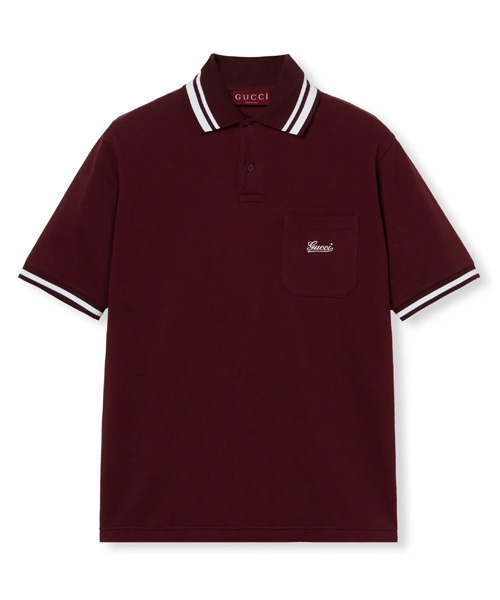 T-31420<br><b>GUCCI</b><br>웹 코튼 폴로 셔츠</b><br>[매장가-100만원대]