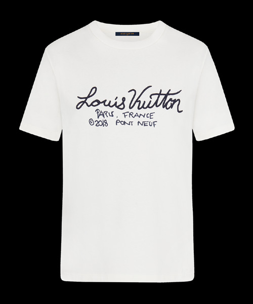 T-31430<br><b>LOUIS VUITTON</b><br>엠브로이더드 프린트 코튼 티셔츠</b><br>[매장가-100만원대]
