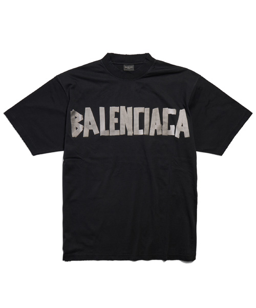 T-31399<br><b>BALENCIAGA</b><br>뉴 테이프 타입 코튼 티셔츠</b><br>[매장가-120만원대]
