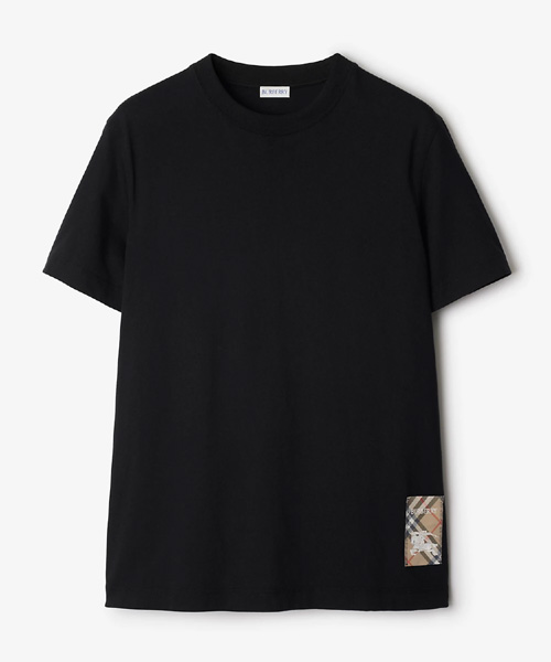 T-31432<br><b>BURBERRY</b><br>체크 라벨 코튼 티셔츠</b><br>[매장가-50만원대]