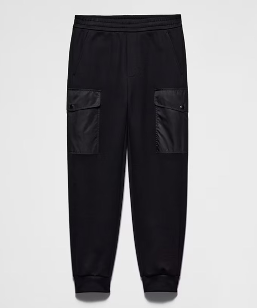 P-16296<br><b>PRADA</b><br>리나일론 코튼 플리스 조거 팬츠</b><br>[매장가-280만원대]