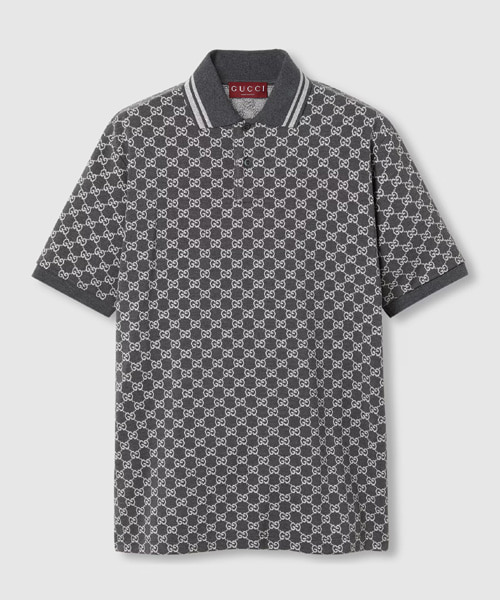 T-31316<br><b>GUCCI</b><br>GG 코튼 피케 자카드 폴로 셔츠</b><br>[매장가-150만원대]