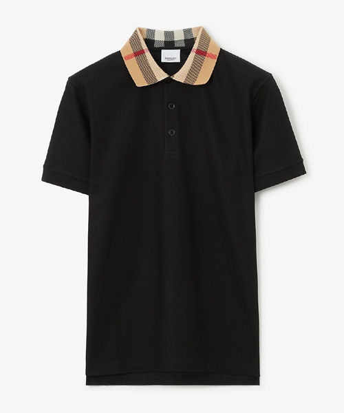 T-31360<br><b>BURBERRY</b><br>체크 패턴 코튼 폴로셔츠</b><br>[매장가-80만원대]