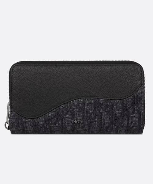 A-43496<br><b>DIOR</b><br>디올 오블리크 자카드 새들 지퍼 장지갑</b><br>[매장가-130만원대]