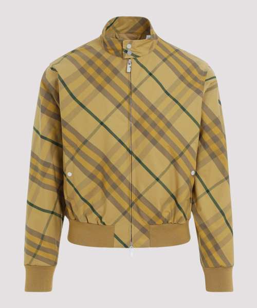 JK-24778<br><b>BURBERRY</b><br>옐로우 체크 패턴 코튼 봄버 자켓</b><br>[매장가-400만원대]
