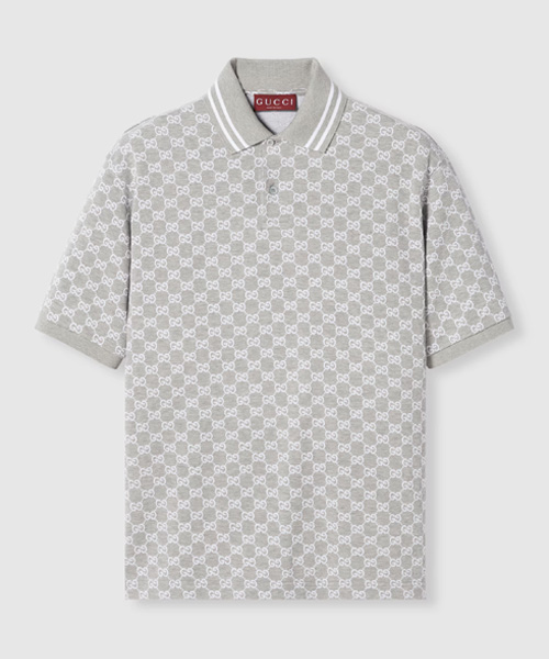 T-31313<br><b>GUCCI</b><br>GG 코튼 피케 자카드 폴로 셔츠</b><br>[매장가-150만원대]