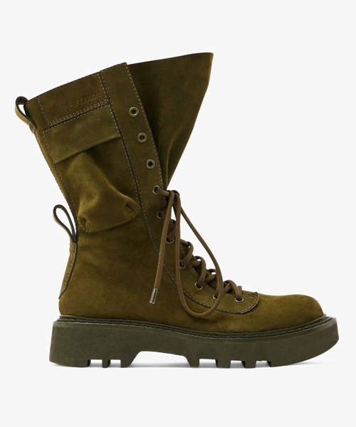 A-43523<br><b>JW ANDERSON</b><br>콤배트 가죽 부츠</b><br>[매장가-160만원대]