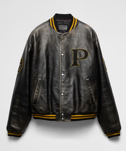 JK-24780<br><b>PRADA</b><br>패디드 가죽 봄버 자켓</b><br>[매장가-1300만원대]