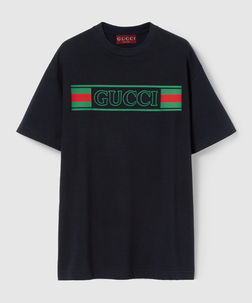 T-31435<br><b>GUCCI</b><br>로고 프린트 코튼 저지 티셔츠</b><br>[매장가-80만원대]