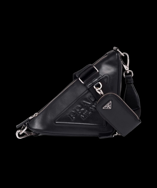 A-43624<br><b>PRADA</b><br>트라이앵글 레더 숄더백</b><br>[매장가-330만원대]
