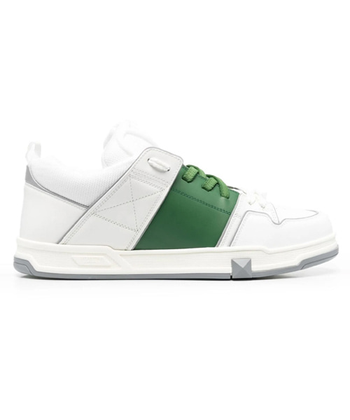 A-43588<br><b>VALENTINO</b><br>오픈 스케이트 카프스킨 & 패브릭 스니커즈</b><br>[매장가-110만원대]