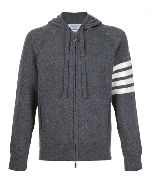 JK-24818<br><b>THOM BROWNE</b><br>캐시미어 4-바 후드 집업</b><br>[매장가-260만원대]