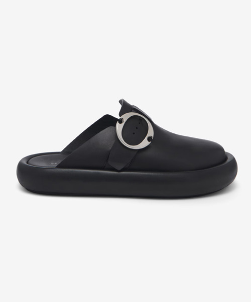 A-43599<br><b>ALEXANDER MCQUEEN</b><br>아크 버클 클로그 슬라이드 슬리퍼</b><br>[매장가-100만원대]
