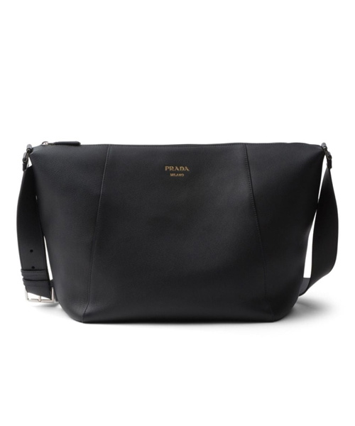 A-43627<br><b>PRADA</b><br>로고 스템프 가죽 숄더백</b><br>[매장가-500만원대]