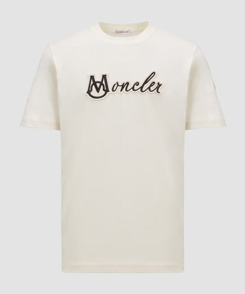 T-31478<br><b>MONCLER</b><br>자수 바시티 로고 코튼 티셔츠</b><br>[매장가-60만원대]