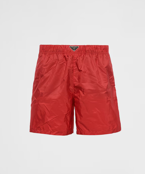 P-16346<br><b>PRADA</b><br>리나일론 트라이앵글 패치 스윔 트렁크</b><br>[매장가-100만원대]