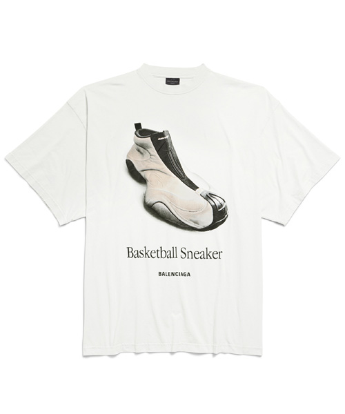 T-31485<br><b>BALENCIAGA</b><br>바스켓볼 스니커즈 코튼 티셔츠</b><br>[매장가-100만원대]