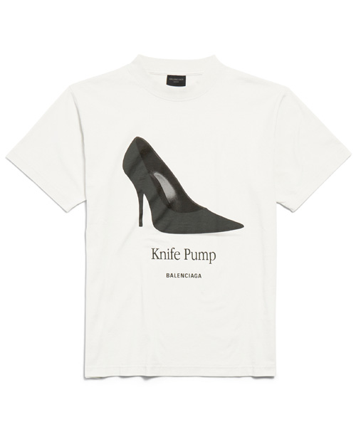 T-31483<br><b>BALENCIAGA</b><br>나이프 펌프 코튼 티셔츠</b><br>[매장가-100만원대]