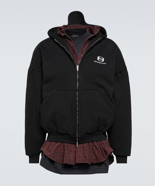 JK-24831<br><b>BALENCIAGA</b><br>유니티 스포츠 아이콘 레이어드 후디</b><br>[매장가-450만원대]