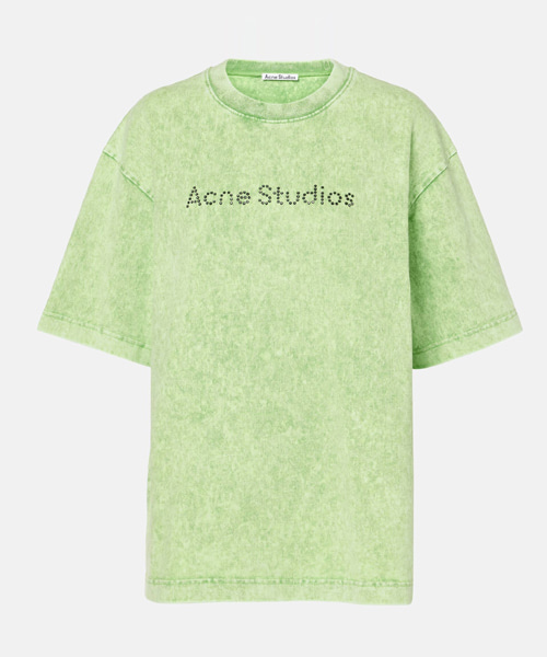 T-31515<br><b>ACNE</b><br>큐빅 로고 저지 코튼 티셔츠</b><br>[매장가-40만원대]