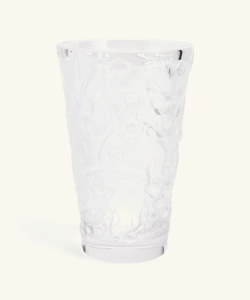 A-43797<br><b>LALIQUE</b><br>MERLES ET RAISINS 꽃병</b><br>[매장가-300만원대]