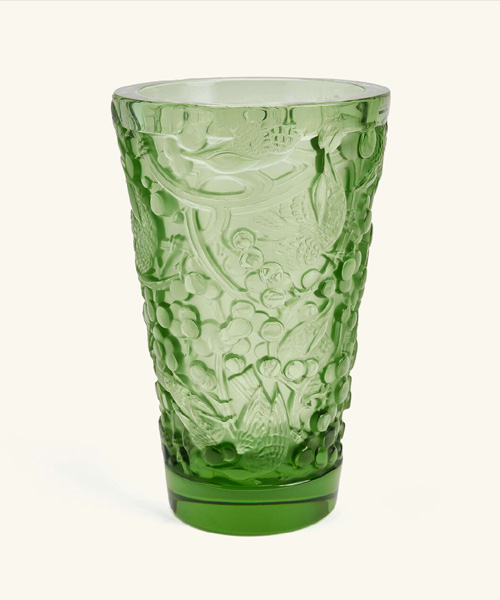 A-43799<br><b>LALIQUE</b><br>MERLES ET RAISINS 꽃병</b><br>[매장가-450만원대]