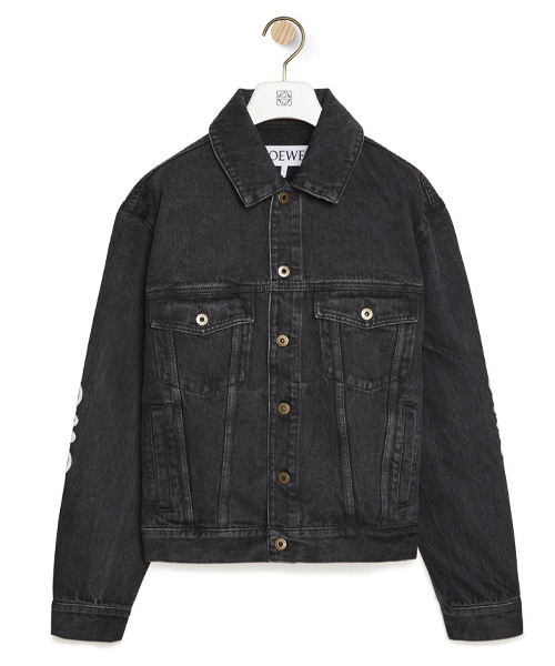 JK-24854<br><b>LOEWE</b><br>워시드 코튼 데님 애너그램 재킷</b><br>[매장가-200만원대]