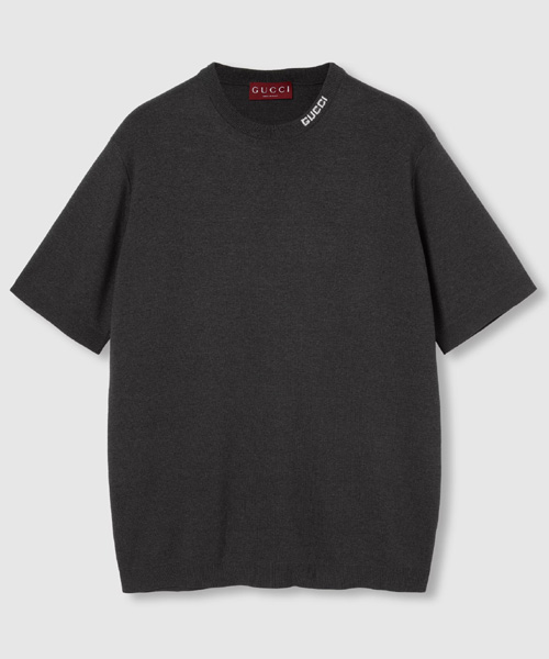 T-31553<br><b>GUCCI</b><br>인타르시아 실크 코튼 티셔츠</b><br>[매장가-160만원대]