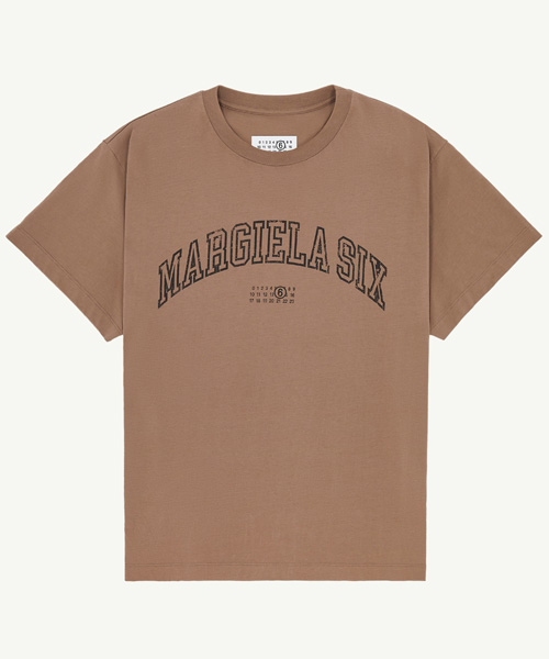 T-31551<br><b>MAISON MARGIELA</b><br>바시티 프린트 코튼 티셔츠</b><br>[매장가-30만원대]