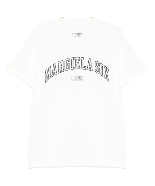 T-31550<br><b>MAISON MARGIELA</b><br>바시티 프린트 코튼 티셔츠</b><br>[매장가-30만원대]