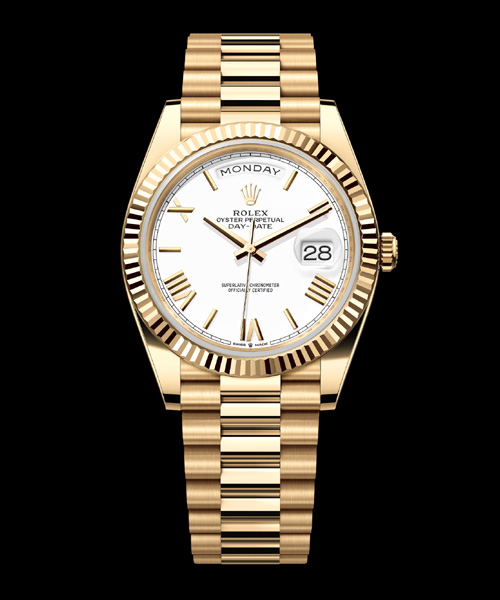 A-43884<br><b>ROLEX</b><br>데이-데이트 40 옐로우 골드</b><br>[매장가-6000만원대]