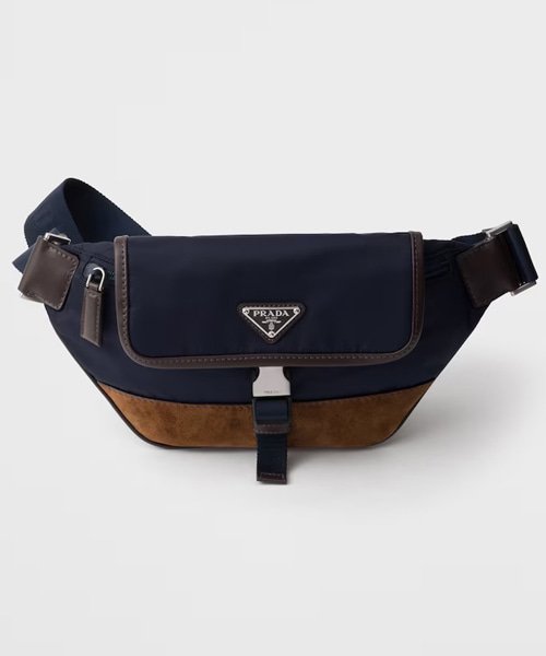 A-43833<br><b>PRADA</b><br>리나일론 & 레더 숄더 백</b><br>[매장가-260만원대]