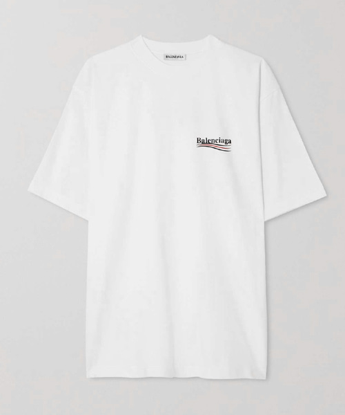 T-31562<br><b>BALENCIAGA</b><br>폴리티컬 캠페인 코튼 티셔츠</b><br>[매장가-90만원대]