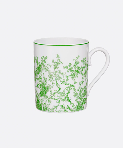 A-43871<br><b>DIOR</b><br>LILY OF THE VALLEY 머그컵</b><br>[매장가-40만원대]