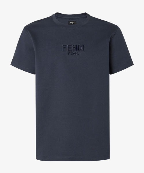 T-31578<br><b>FENDI</b><br>로고 자수 코튼 티셔츠</b><br>[매장가-120만원대]