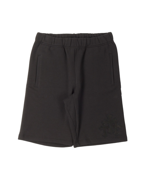 P-16375<br><b>CHROME HEARTS</b><br>페이퍼잼 세메터리 크로스 패치 쇼츠</b><br>[매장가-170만원대]