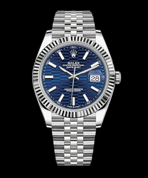 A-43922<br><b>ROLEX</b><br>데이트저스트 41mm 126334 플루티드 모티프</b><br>브라이트 블루 쥬빌리</b><br>[매장가-1억원대]