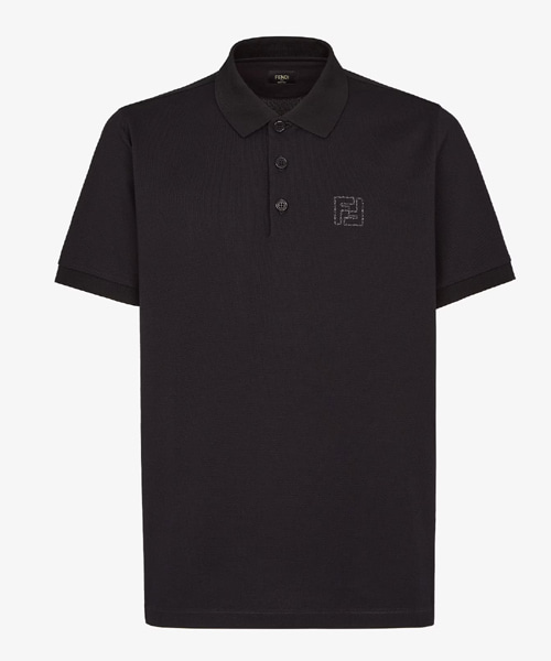 T-31600<br><b>FENDI</b><br>FF 자수 코튼 폴로 셔츠</b><br>[매장가-70만원대]