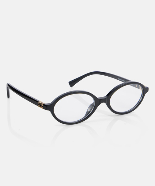A-43918<br><b>MIU MIU</b><br>로고 템플 오벌 프레임 안경</b><br>[매장가-70만원대]